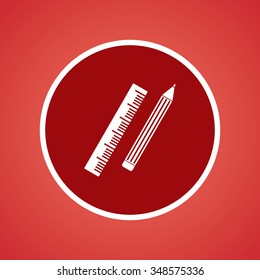 Ruler & Pencil Icon