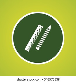 Ruler & Pencil Icon