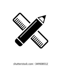 ruler with pencil icon