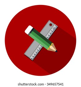 ruler with pencil icon