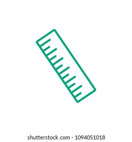 Ruler and pencil icon vector