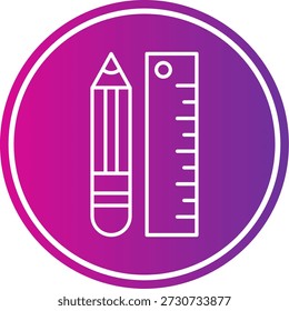 Icono de lápiz de Regla para su proyecto