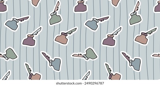 ruler. pencil. a pen. eraser. to draw. draw. to write. seamless pattern. background. study. school affiliation. background. the pattern. vector. gift wrapping.