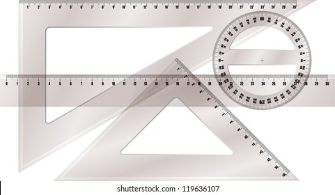 ruler and protractor