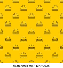 Ruler and protractor pattern seamless vector repeat geometric yellow for any design