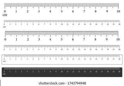 Ruler scale measure line. Measurement scale texture pattern. Vector illustration image. Isolated on white background.	
