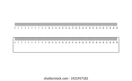 Ruler Scale Measure Vector. Isolated On White Background