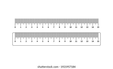 Ruler scale measure vector. isolated on white background