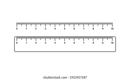 Ruler scale measure vector. isolated on white background