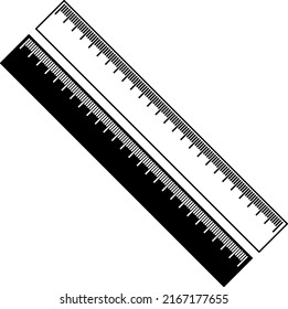 Ruler scale measure vector. isolated on white background.eps
