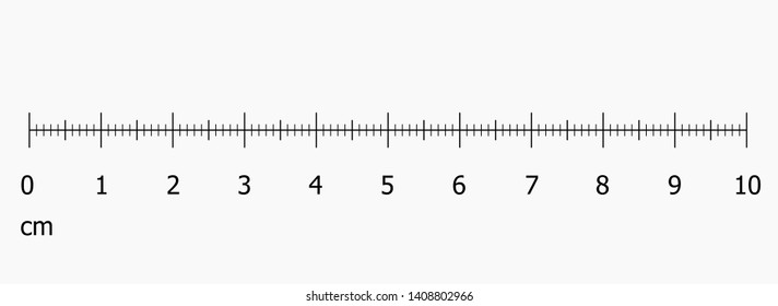 Ruler scale set vector illustration