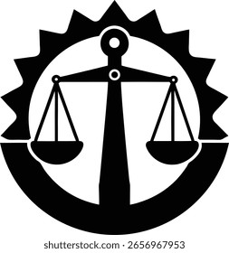 escala da régua silhueta ícone do logotipo vetor arte