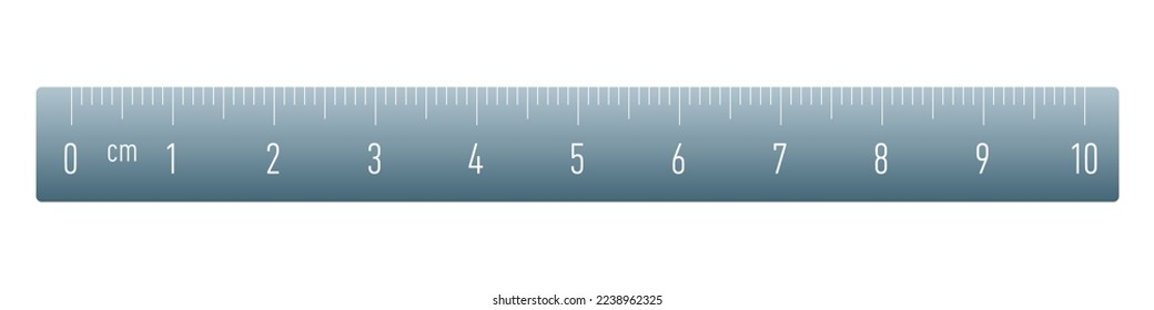 Ruler scale vector illustration isolated on white background. Measure line symbol, sign. Simple vector illustration.