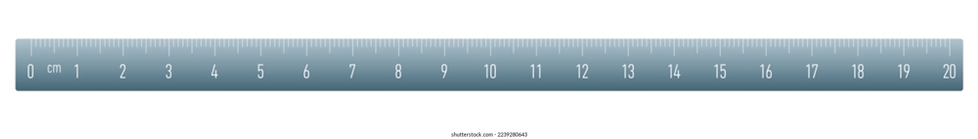 Ruler scale vector illustration isolated on white background. Measure line symbol, sign. Simple vector illustration.