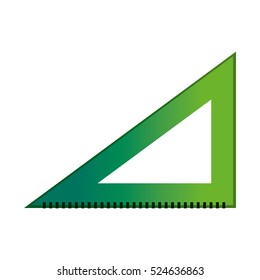 ruler school supplie icon vector illustration graphic design