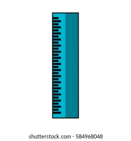 ruler school supply icon