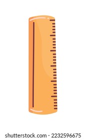 ruler school supply icon isolated
