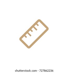 ruler school tool line vector icon