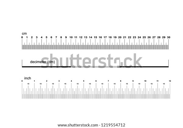 Vector De Stock Libre De Regalías Sobre Ruler Set 30 Cm 3