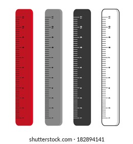 RULER SET ILLUSTRATION VECTOR