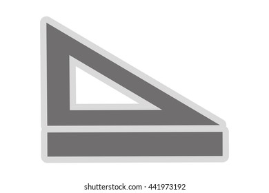 ruler and set square icon