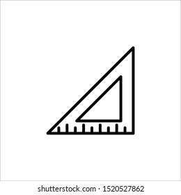 Ruler Setsquare Vector Icon Eps10