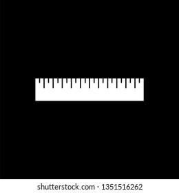 Ruler sign icon - vector