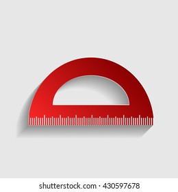 Ruler sign illustration