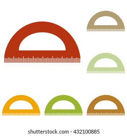 Ruler sign illustration