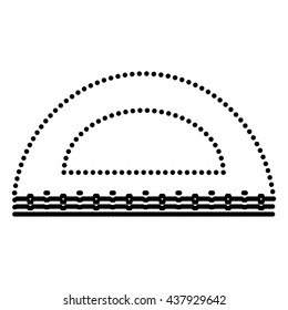 Ruler sign illustration