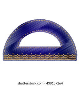 Ruler sign illustration
