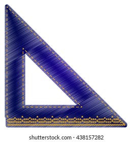 Ruler sign illustration