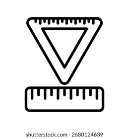 Regla símbolo símbolo Vector Plantilla