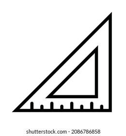 ruler. simple icon design, best used for banner, flayer, or web application. Editable stroke with EPS 10 file format