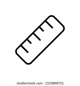 Ruler simple icon vector. Flar design