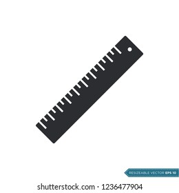 Ruler, Stationery Icon Vector Template