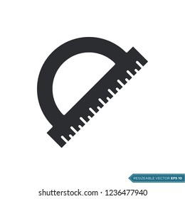 Ruler, Stationery Icon Vector Template