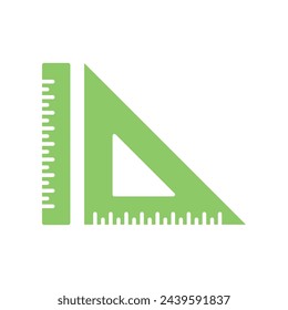 Ruler Stationery Icon Vector Template Illustration Design