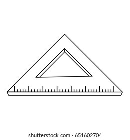 ruler stationery tool icon image 