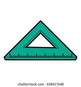 ruler stationery tool icon image 