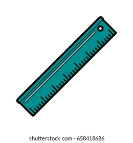 ruler stationery tool icon image 