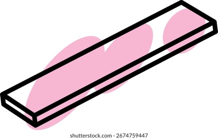 Ruler studying stationery vector illustration