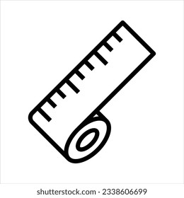 Ruler tape measure vector icon