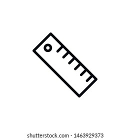 Ruler, tool icon. Element of Education icon. Thin line icon