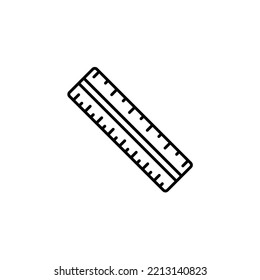 Ruler tool icon, eps 10