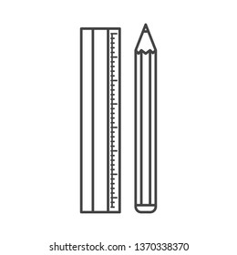 ruler tool isolated icon