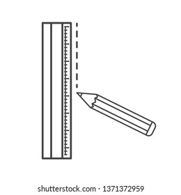 ruler tool isolated icon