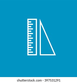 ruler triangle  button