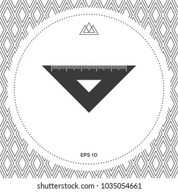The ruler triangle icon