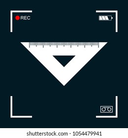 The ruler triangle icon